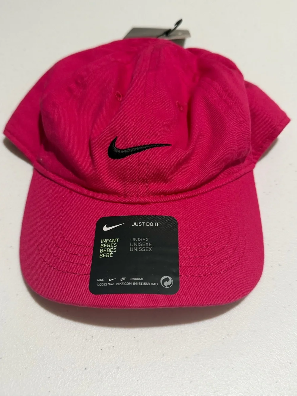 Nike Hot Pink Baseball Cap with Black Swoosh